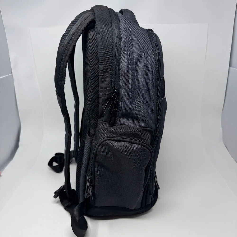 TaylorMade Golf Backpack Grey Black Matthias Academy Embroidered Padded Straps